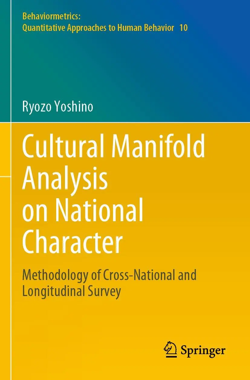 Cover: 9789811616754 | Cultural Manifold Analysis on National Character | Ryozo Yoshino | xv