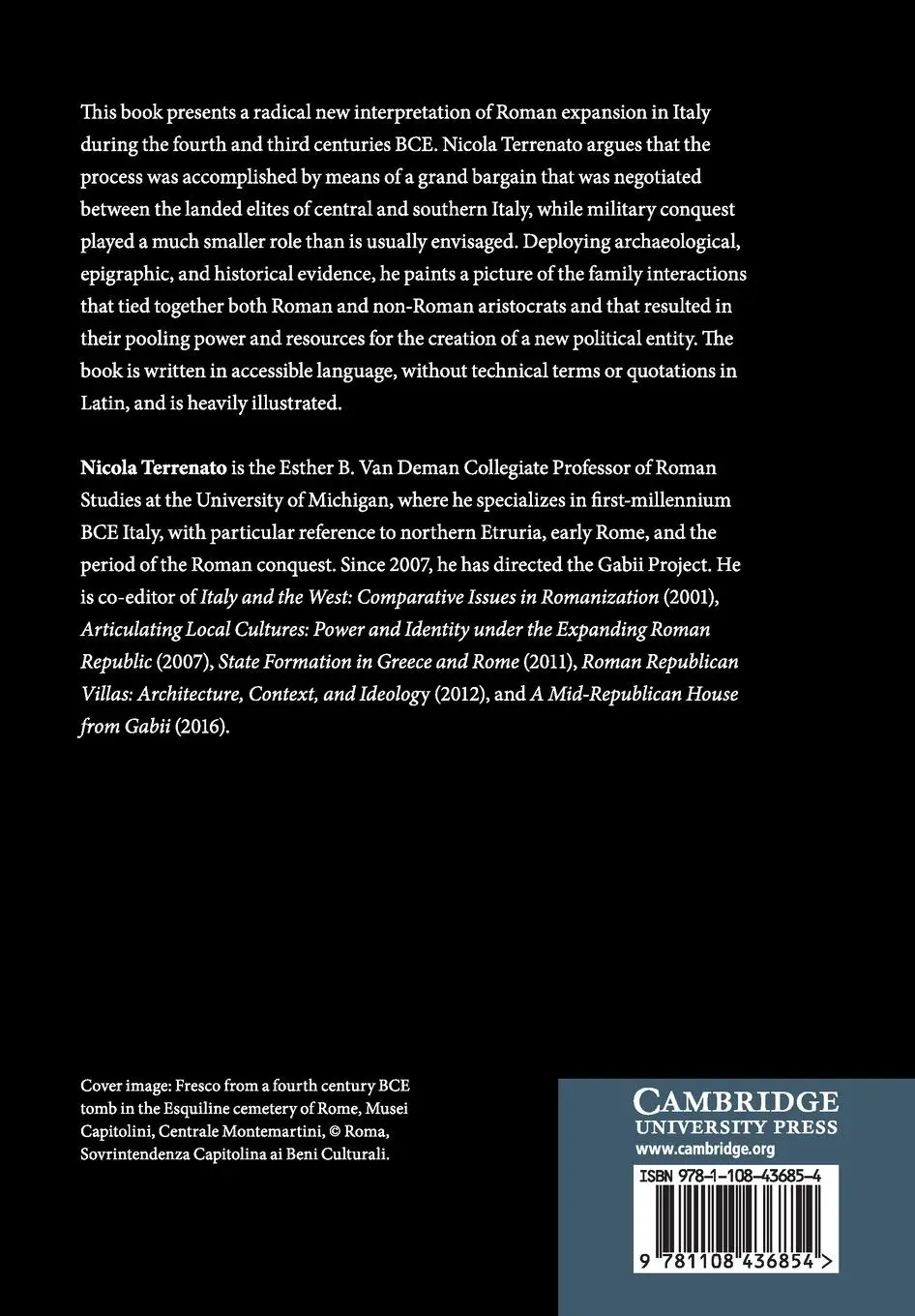Rückseite: 9781108436854 | The Early Roman Expansion into Italy | Nicola Terrenato | Taschenbuch