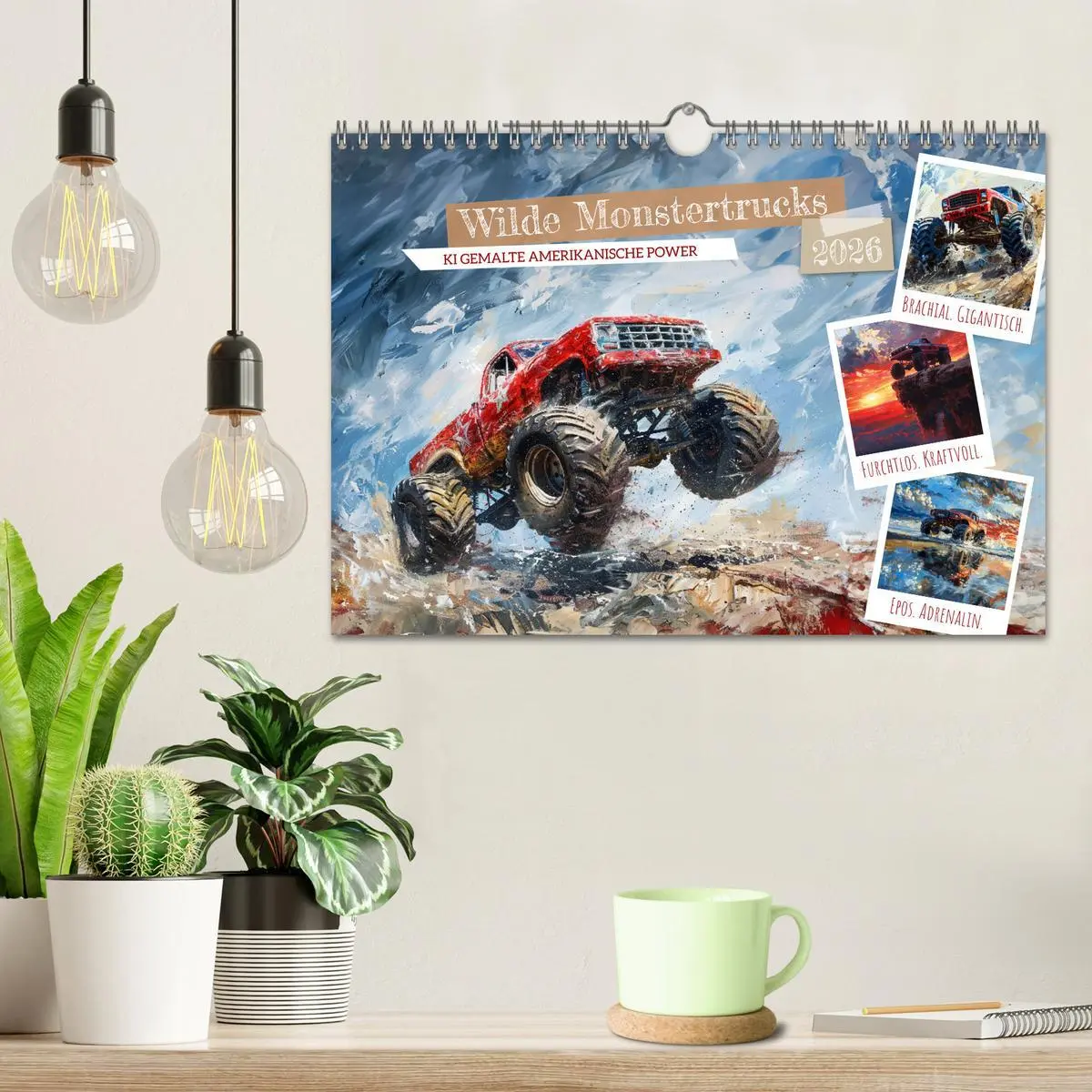 Bild: 9783457336854 | Wilde Monstertrucks (Wandkalender 2026 DIN A4 quer), CALVENDO...