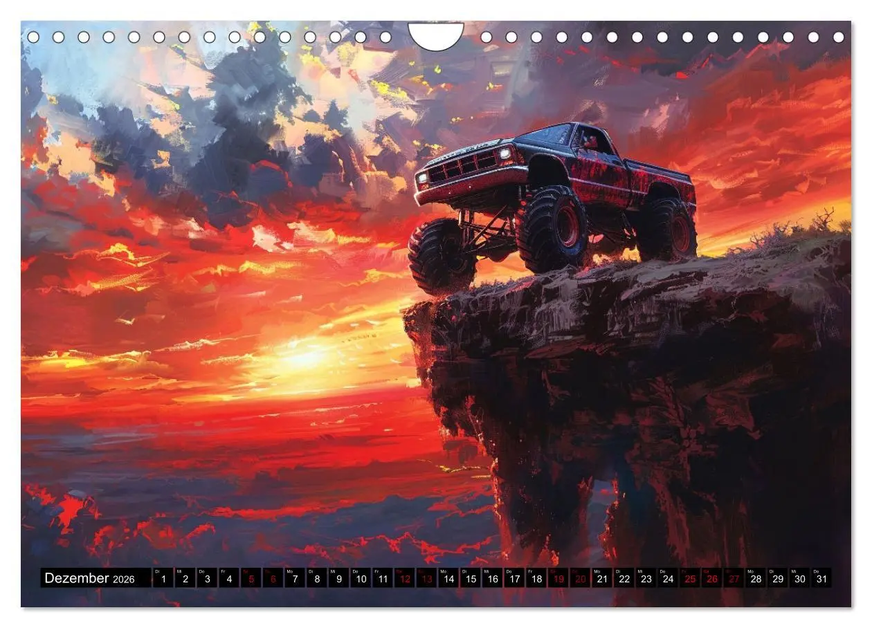 Bild: 9783457336854 | Wilde Monstertrucks (Wandkalender 2026 DIN A4 quer), CALVENDO...