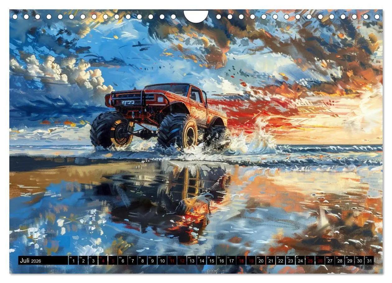 Bild: 9783457336854 | Wilde Monstertrucks (Wandkalender 2026 DIN A4 quer), CALVENDO...