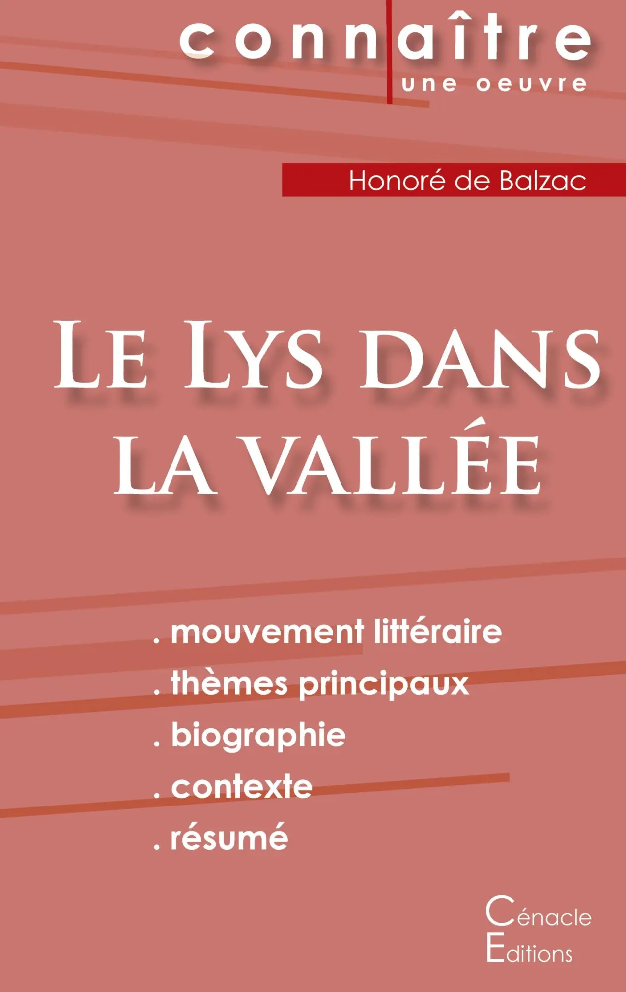 Cover: 9782367886954 | Fiche de lecture Le Lys dans la vallée de Balzac (Analyse...