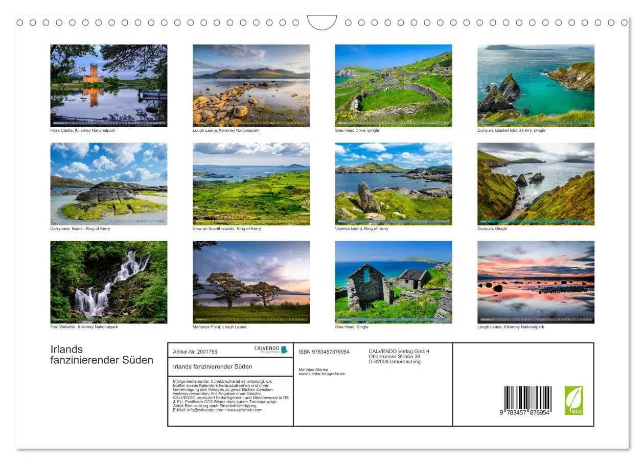 Bild: 9783457876954 | Irlands fanzinierender Süden (Wandkalender 2026 DIN A3 quer),...