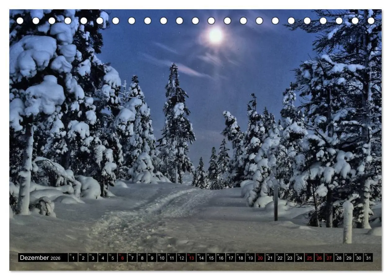 Bild: 9783516036954 | Wunderschönes Finnisch - Lappland (Tischkalender 2026 DIN A5 quer),...