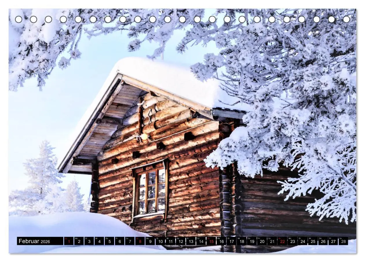 Bild: 9783516036954 | Wunderschönes Finnisch - Lappland (Tischkalender 2026 DIN A5 quer),...