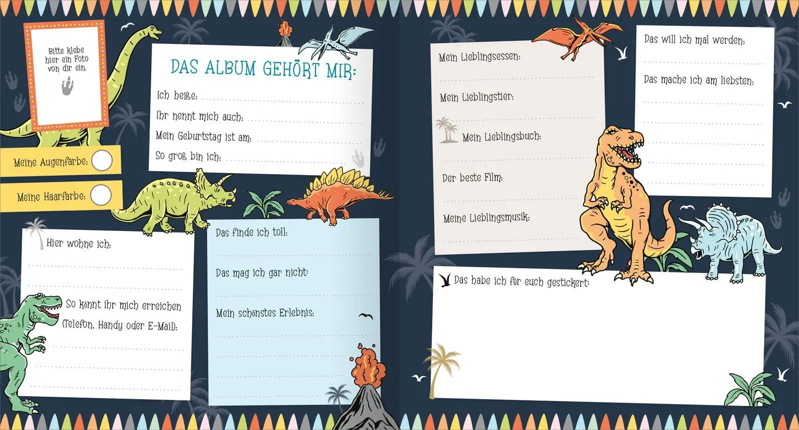 Bild: 4014489137054 | Alle meine Freunde - Dino Mit über 300 Stickern | Buch | 64 S. | 2025
