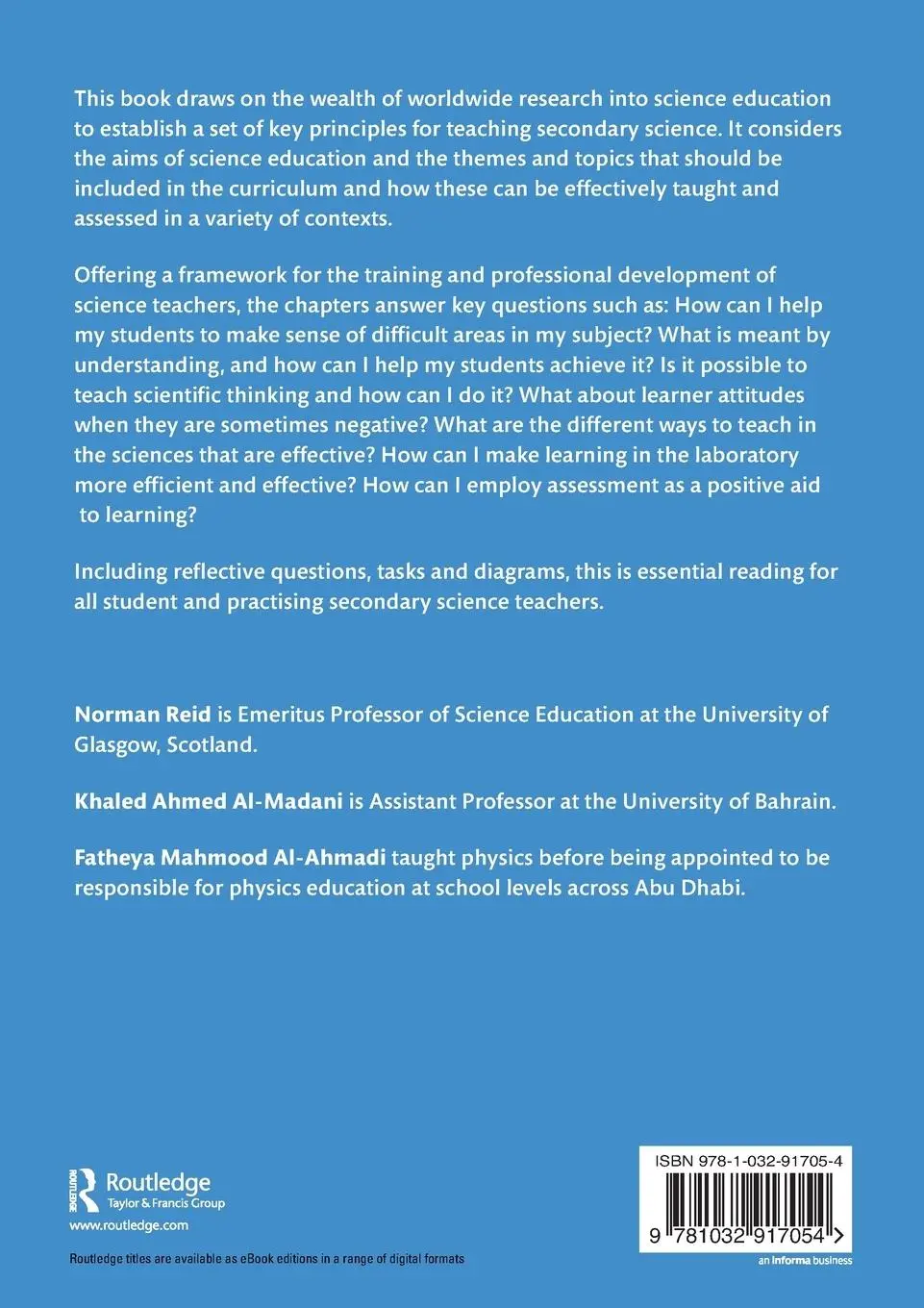 Rückseite: 9781032917054 | Science Education for the Future | Norman Reid (u. a.) | Taschenbuch