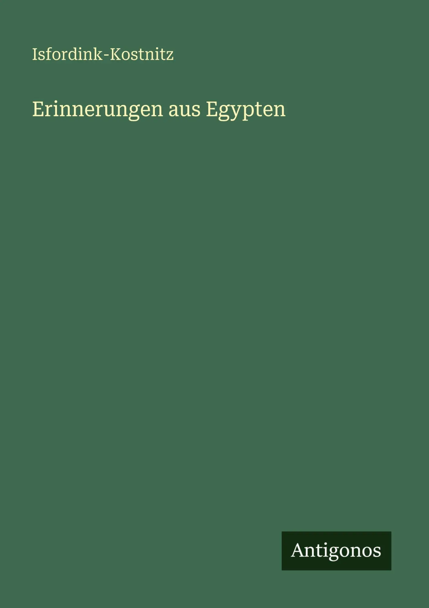 Erinnerungen aus Egypten