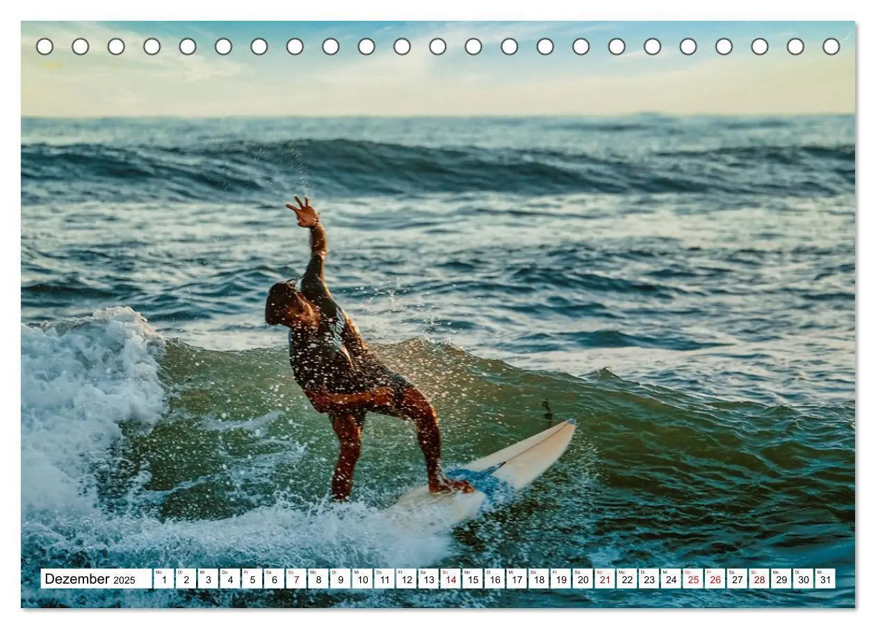Bild: 9783457147054 | Spektakuläres Wellen- und Windsurfen (Tischkalender 2025 DIN A5...