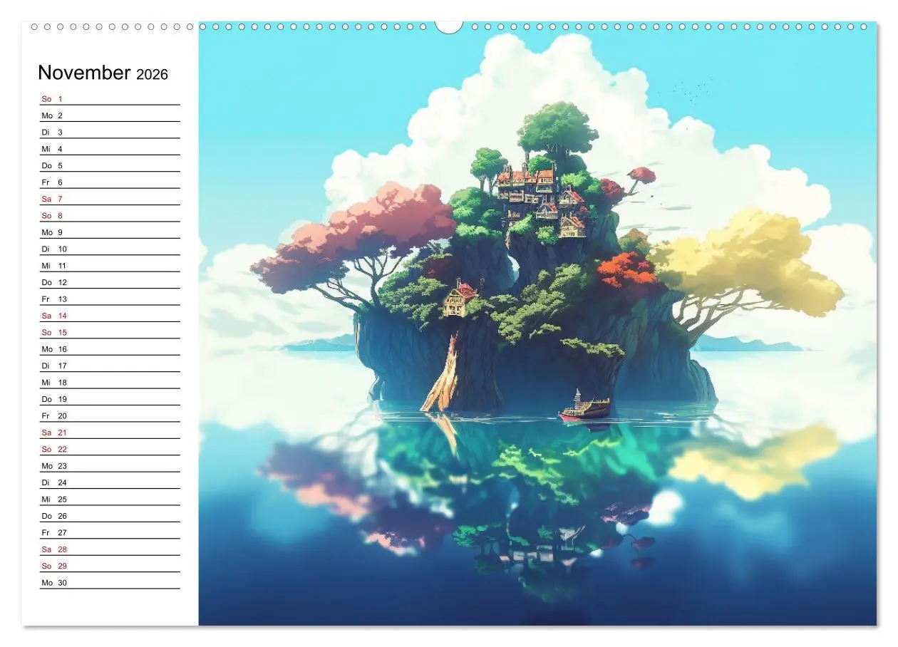 Bild: 9783457527054 | Anime Traumwelten (hochwertiger Premium Wandkalender 2026 DIN A2...