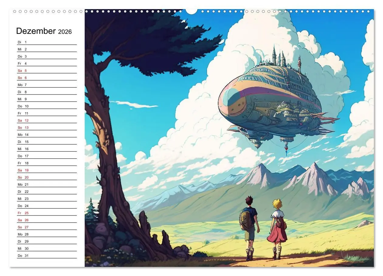 Bild: 9783457527054 | Anime Traumwelten (hochwertiger Premium Wandkalender 2026 DIN A2...
