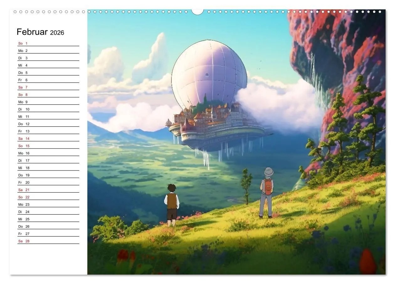 Bild: 9783457527054 | Anime Traumwelten (hochwertiger Premium Wandkalender 2026 DIN A2...
