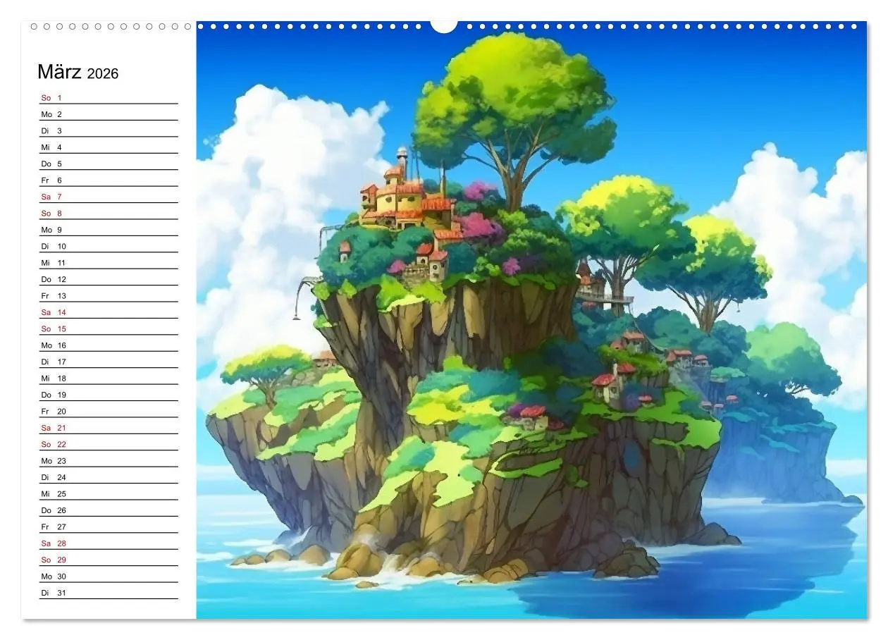 Bild: 9783457527054 | Anime Traumwelten (hochwertiger Premium Wandkalender 2026 DIN A2...