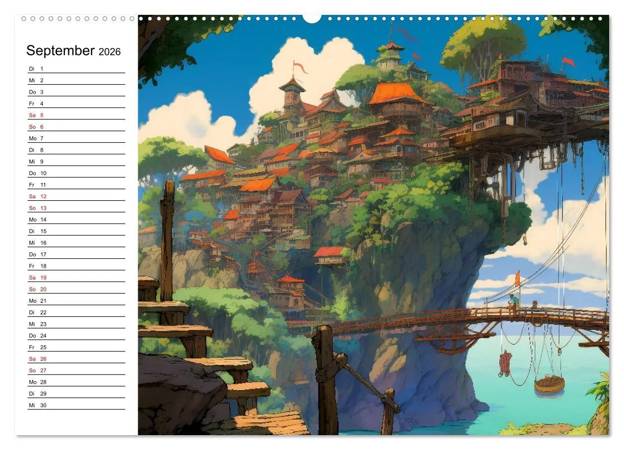Bild: 9783457527054 | Anime Traumwelten (hochwertiger Premium Wandkalender 2026 DIN A2...