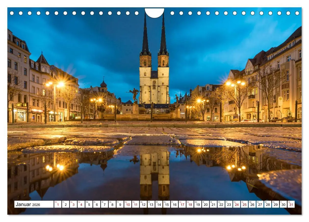 Bild: 9783457837054 | Halle-Saale - Meine Stadt im Spiegel (Wandkalender 2026 DIN A4...