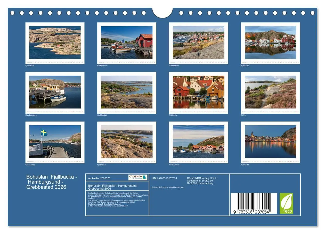 Bild: 9783516237054 | Bohuslän Fjällbacka - Hamburgsund - Grebbestad 2026 (Wandkalender...