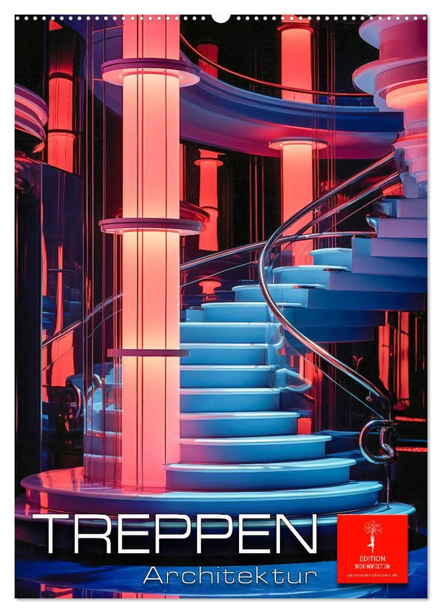 Cover: 9783516307054 | Treppen Architektur (Wandkalender 2026 DIN A2 hoch), CALVENDO...