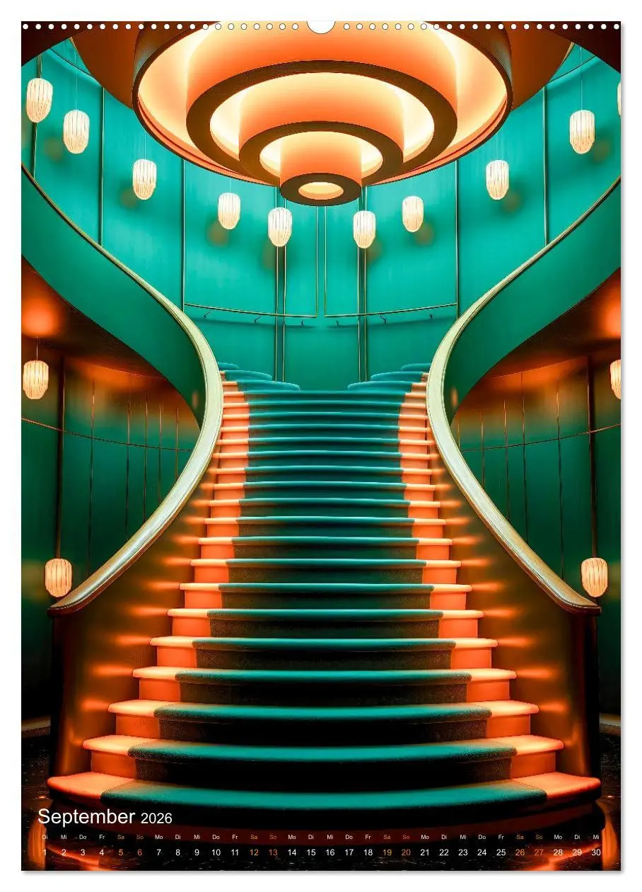 Bild: 9783516307054 | Treppen Architektur (Wandkalender 2026 DIN A2 hoch), CALVENDO...