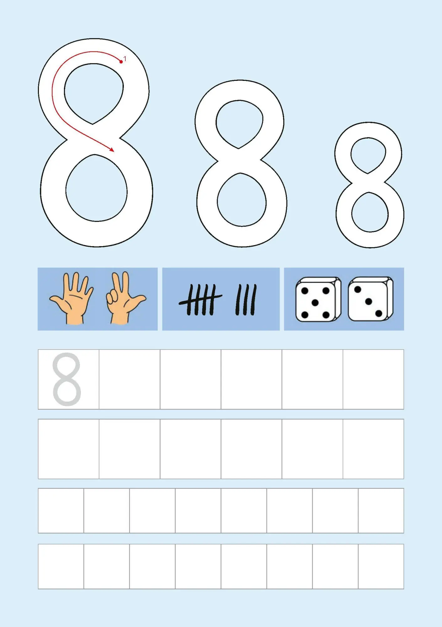 Bild: 9783881007054 | Schulstart-Block ab 6 Jahre - Zahlen schreiben, zählen und rechnen