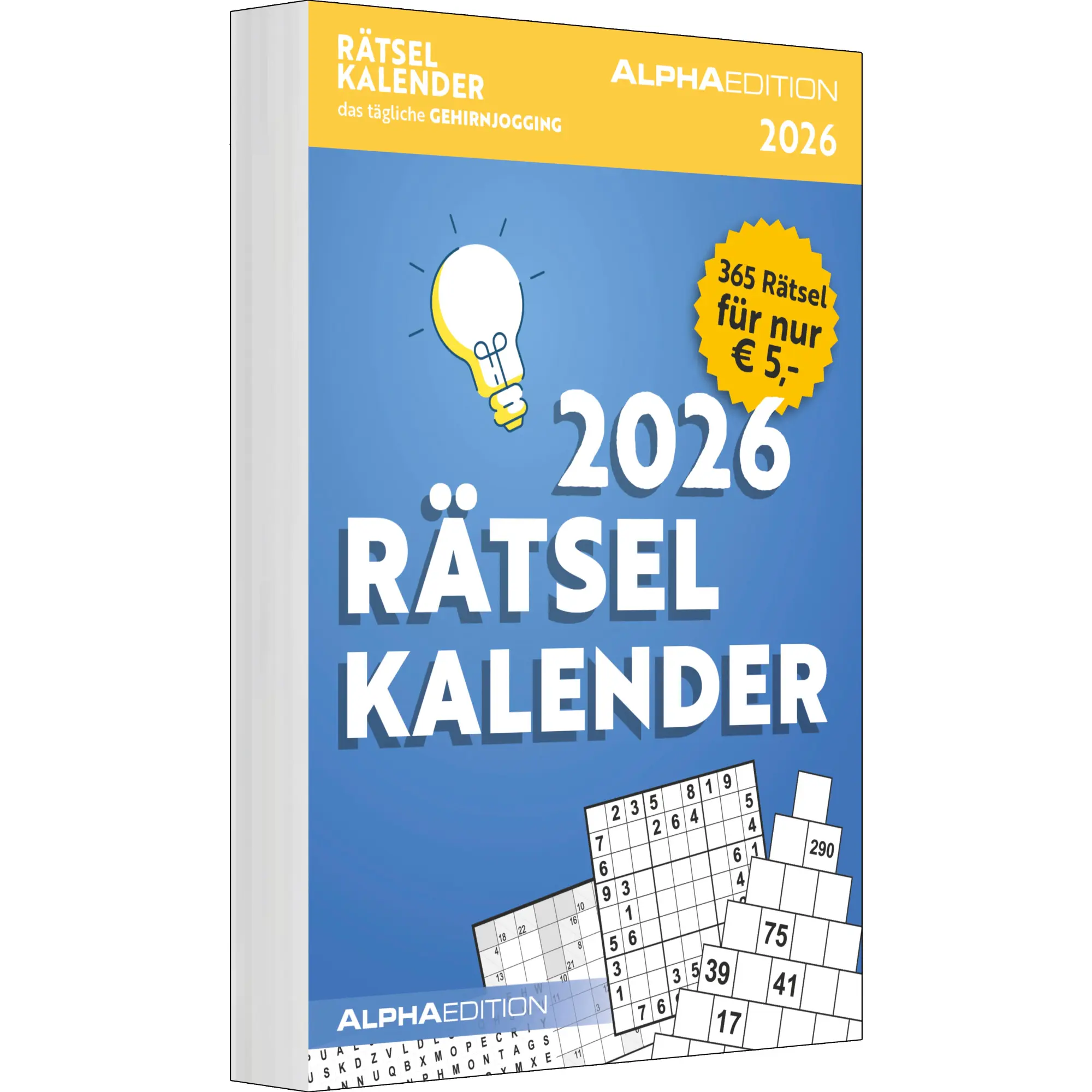 Cover: 4069095007154 | Rätselkalender 2026 Tagesabreißkalender - 11,8x15,9 -...