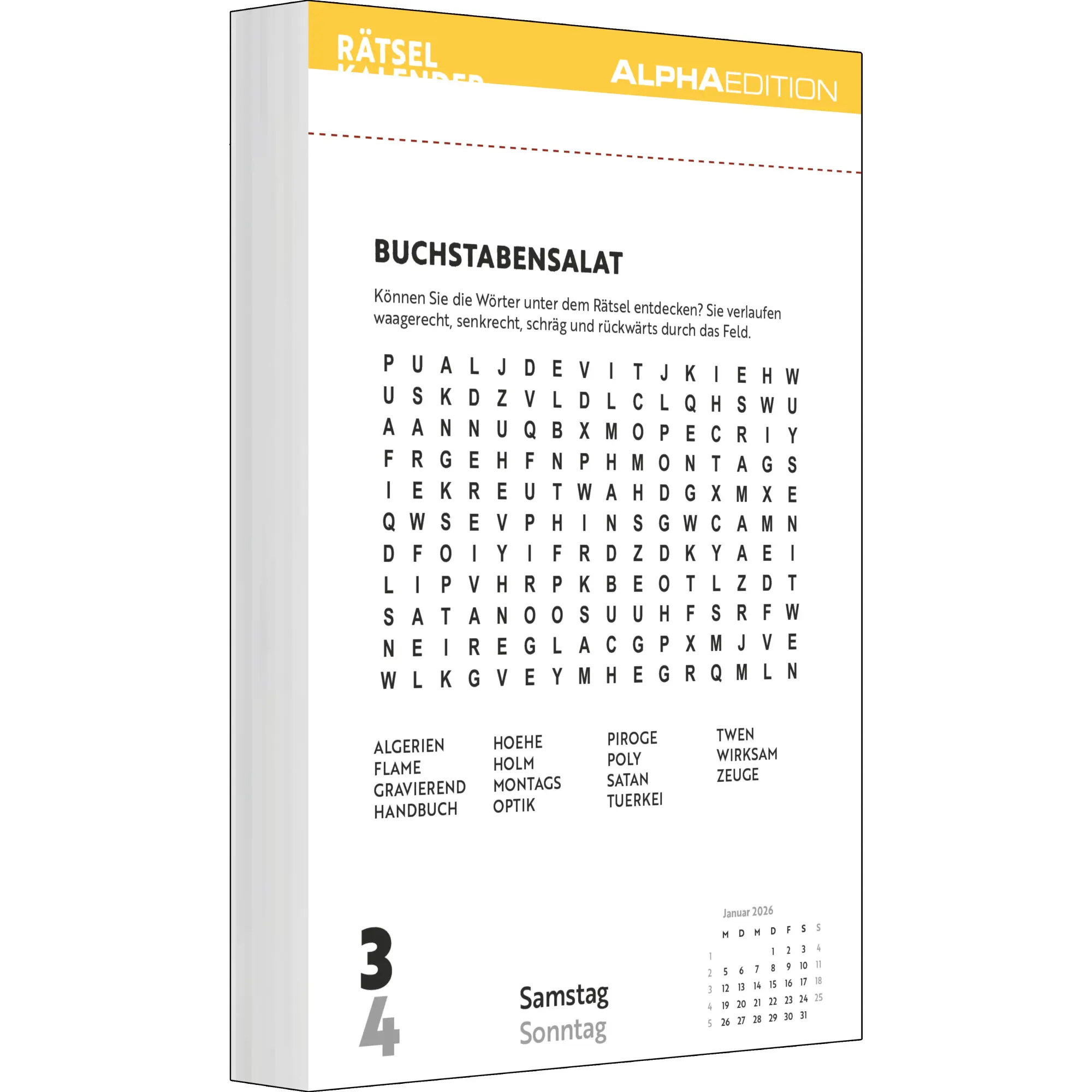 Bild: 4069095007154 | Rätselkalender 2026 Tagesabreißkalender - 11,8x15,9 -...