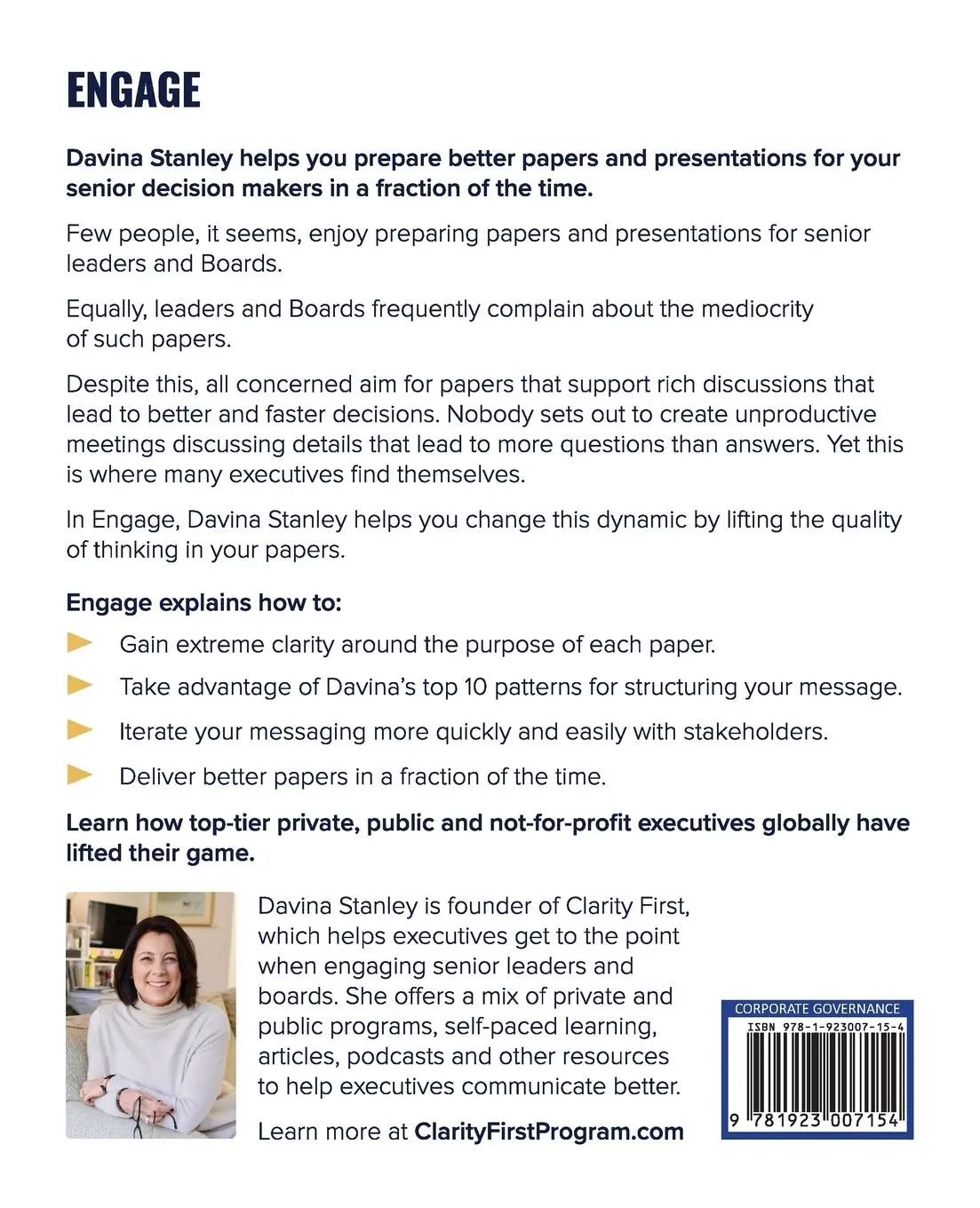 Rückseite: 9781923007154 | Engage | Davina Stanley | Taschenbuch | Englisch | 2024