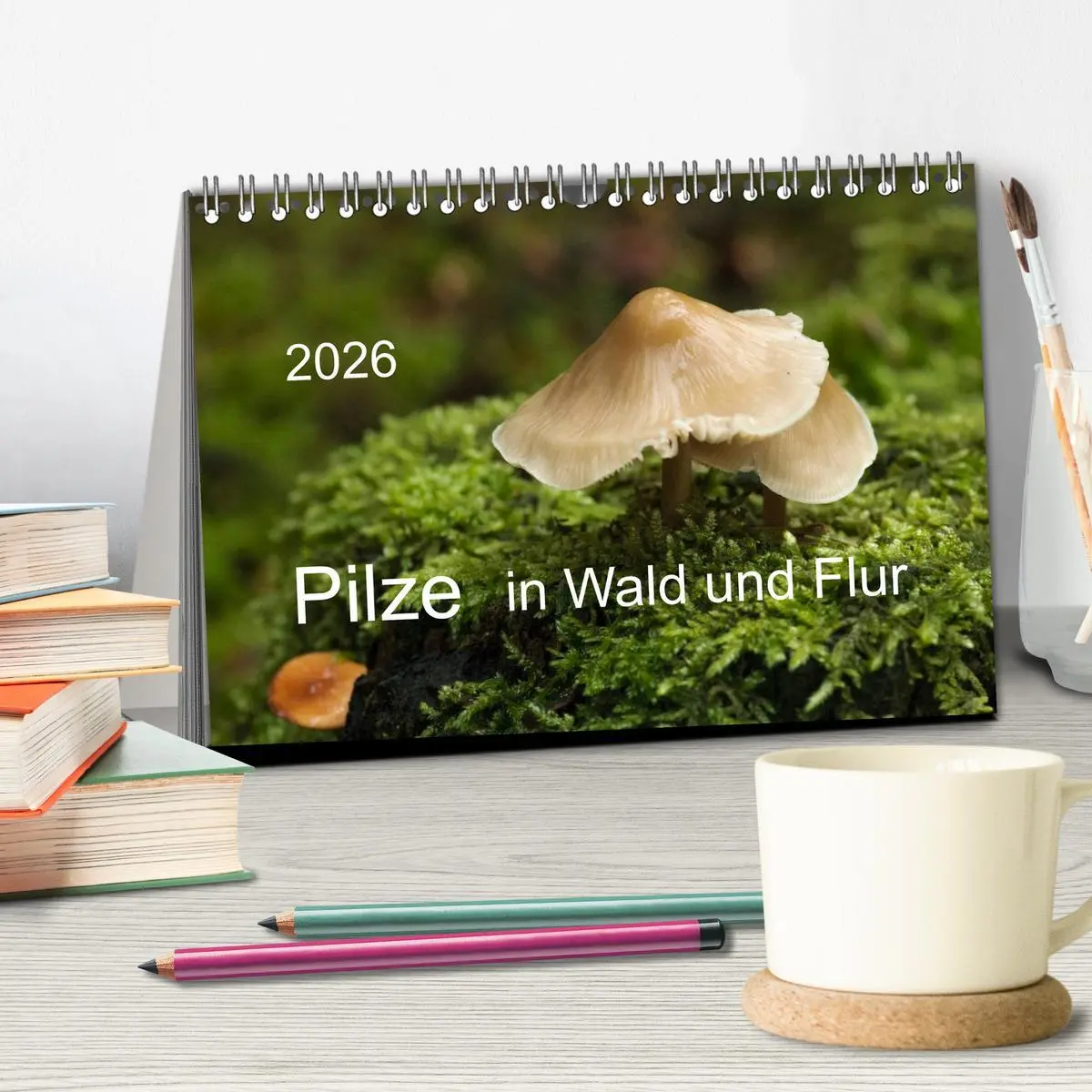 Bild: 9783516087154 | Pilze in Wald und Flur (Tischkalender 2026 DIN A5 quer), CALVENDO...