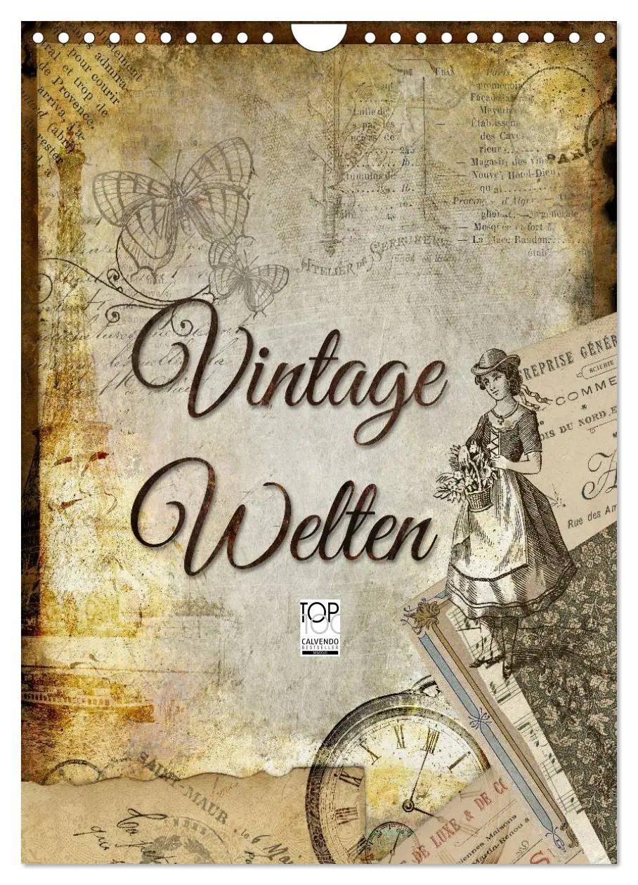 Cover: 9783516467154 | Vintage Welten (Wandkalender 2026 DIN A4 hoch), CALVENDO...