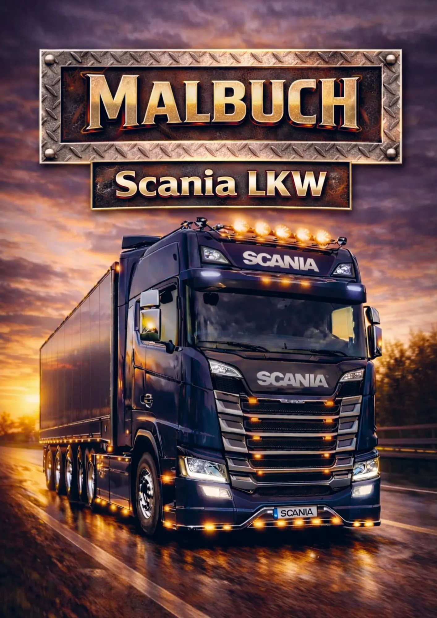 Cover: 9789465387154 | Malbuch, Scania-Lkw | H. Mourits | Taschenbuch | 40 S. | Deutsch