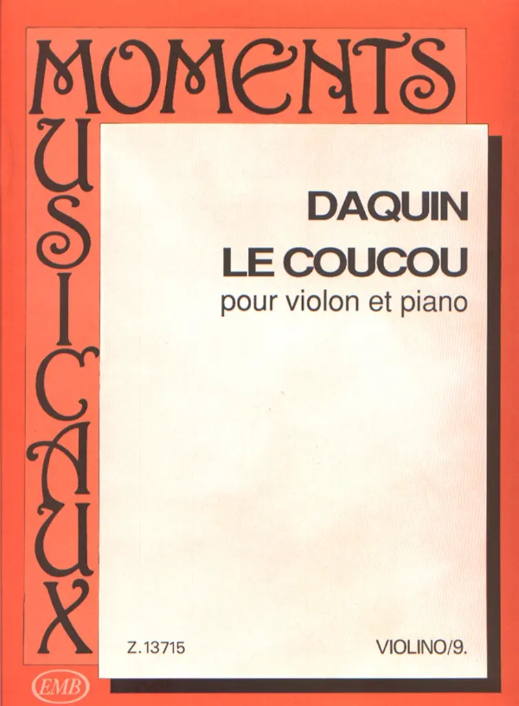 Cover: 9790080137154 | Le coucou | Jean-Luc Darbellay | EMB Moments Musicaux for Violin