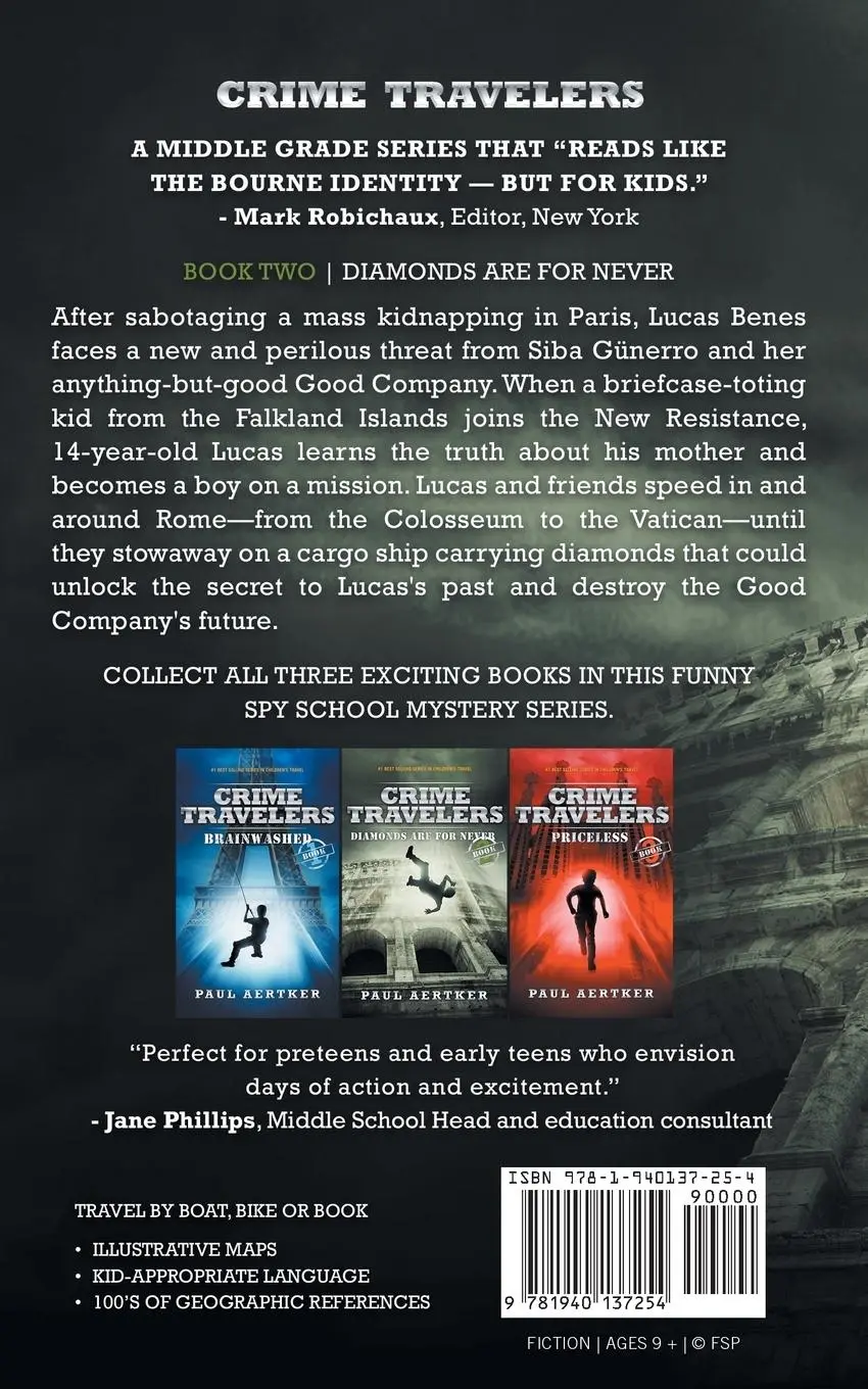 Rückseite: 9781940137254 | Diamonds Are For Never | Paul Aertker | Taschenbuch | Crime Travelers