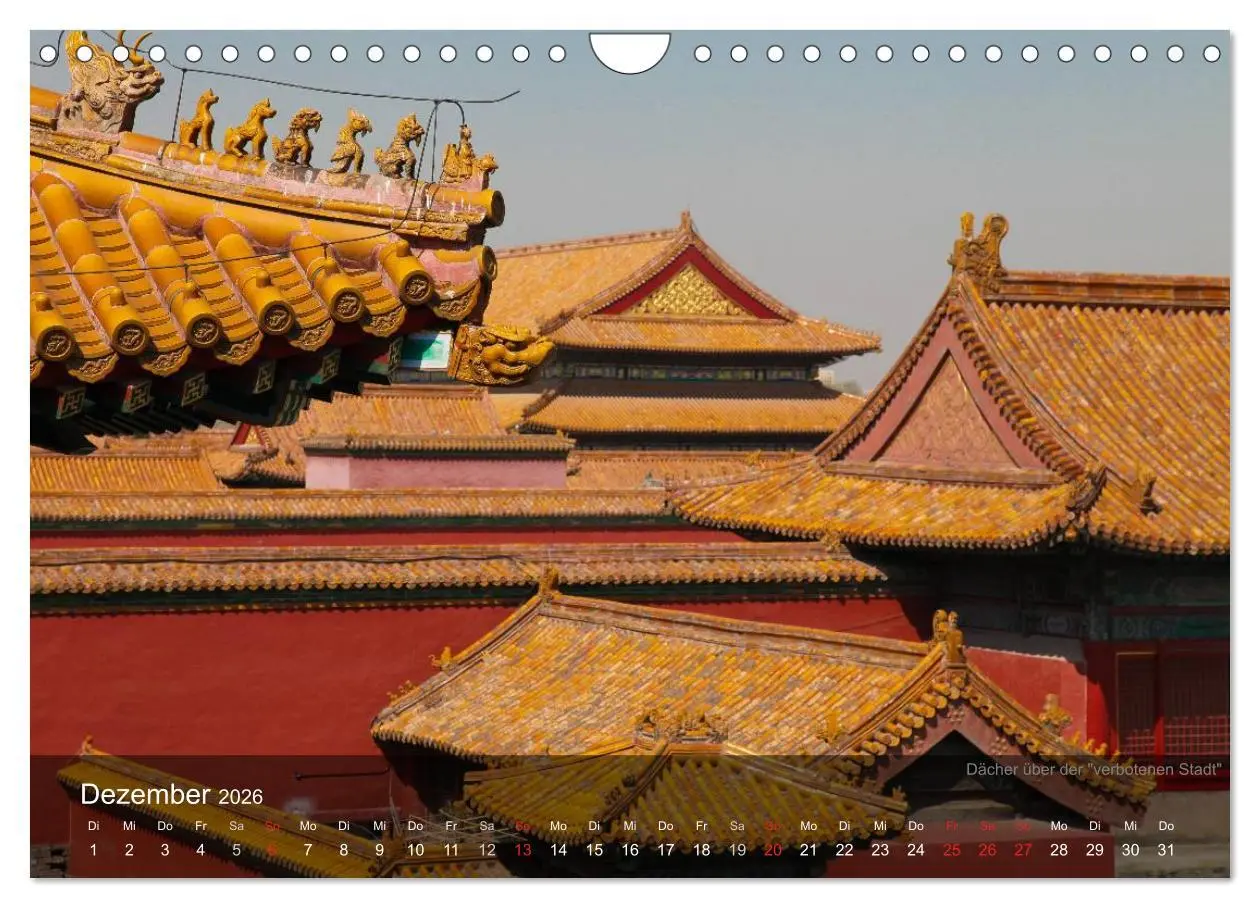 Bild: 9783516147254 | Erlebe China (Wandkalender 2026 DIN A4 quer), CALVENDO Monatskalender