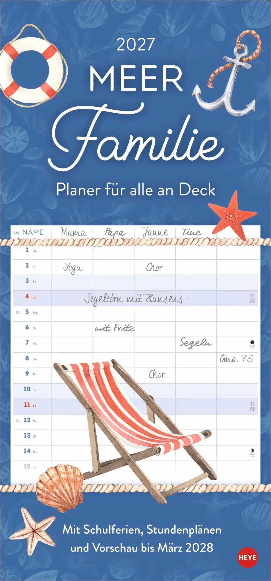 Cover: 9783756417254 | Meer Familie Familienplaner 2027 - Planer für alle an Deck | Kalender