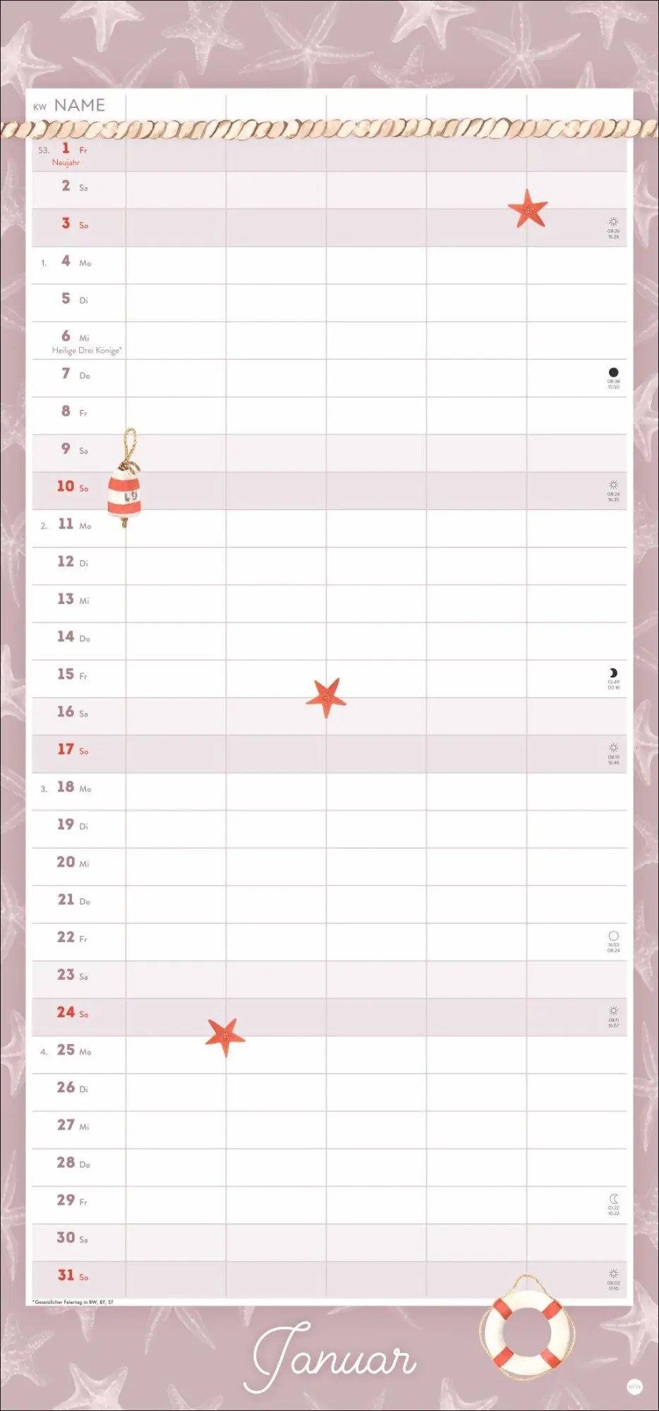 Bild: 9783756417254 | Meer Familie Familienplaner 2027 - Planer für alle an Deck | Kalender