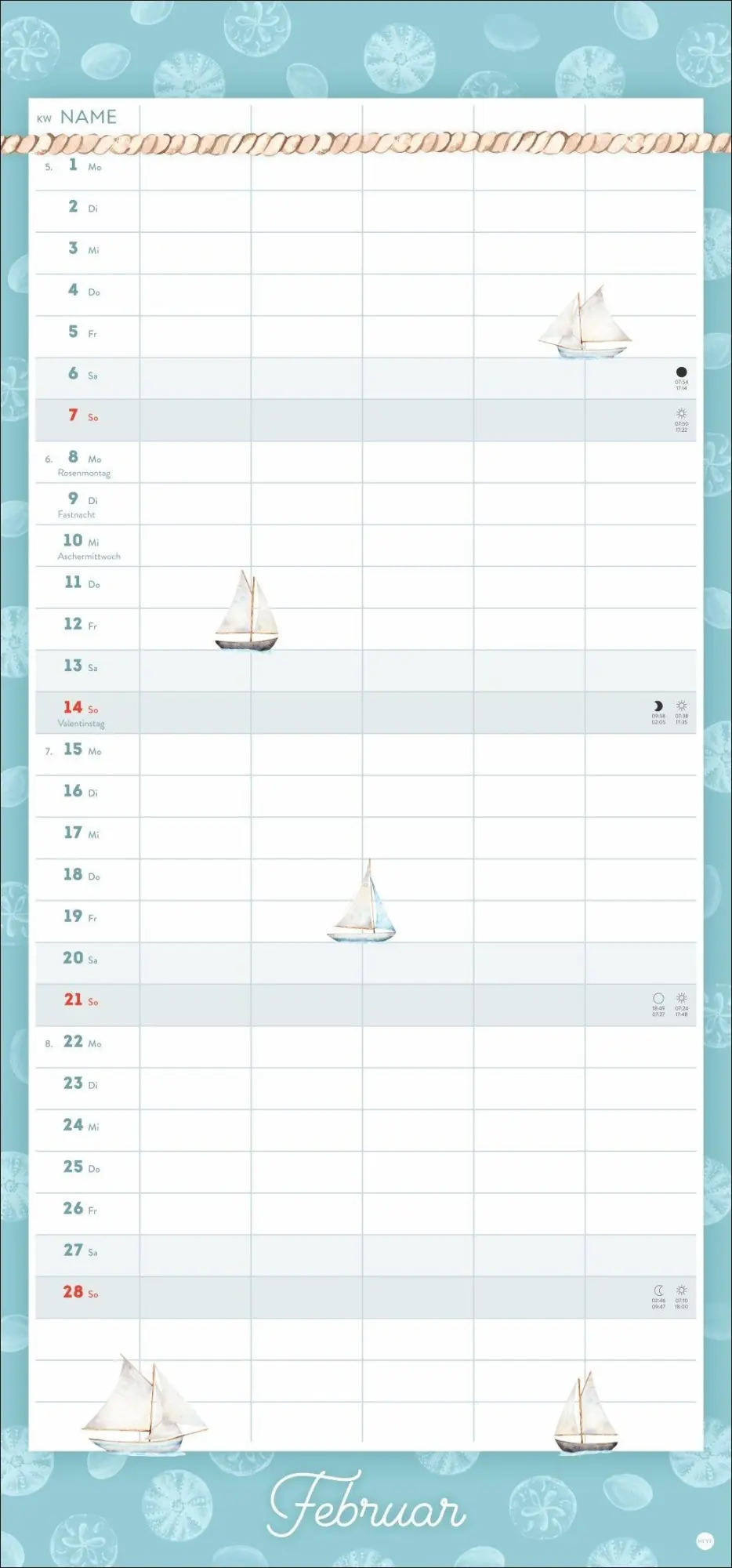 Bild: 9783756417254 | Meer Familie Familienplaner 2027 - Planer für alle an Deck | Kalender