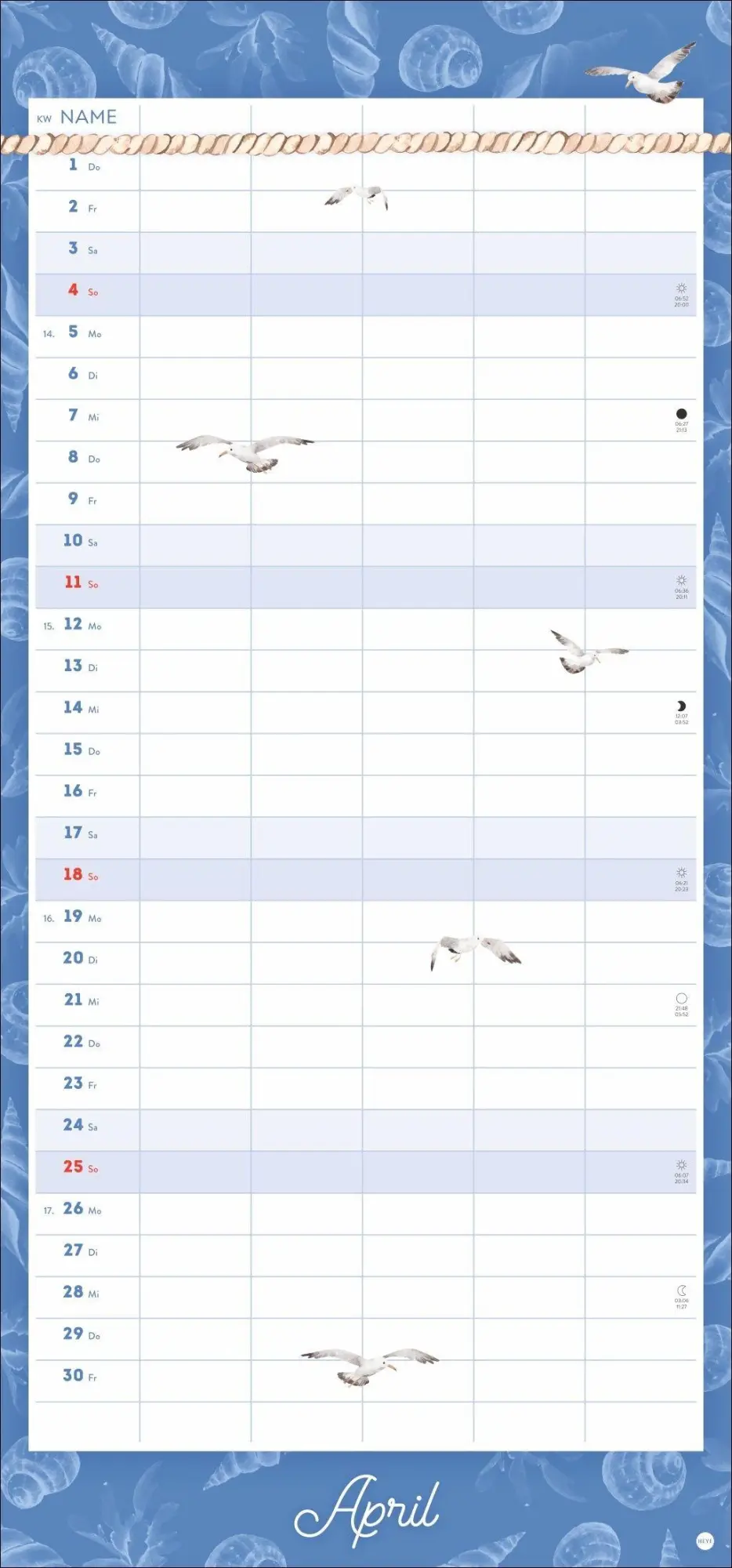 Bild: 9783756417254 | Meer Familie Familienplaner 2027 - Planer für alle an Deck | Kalender