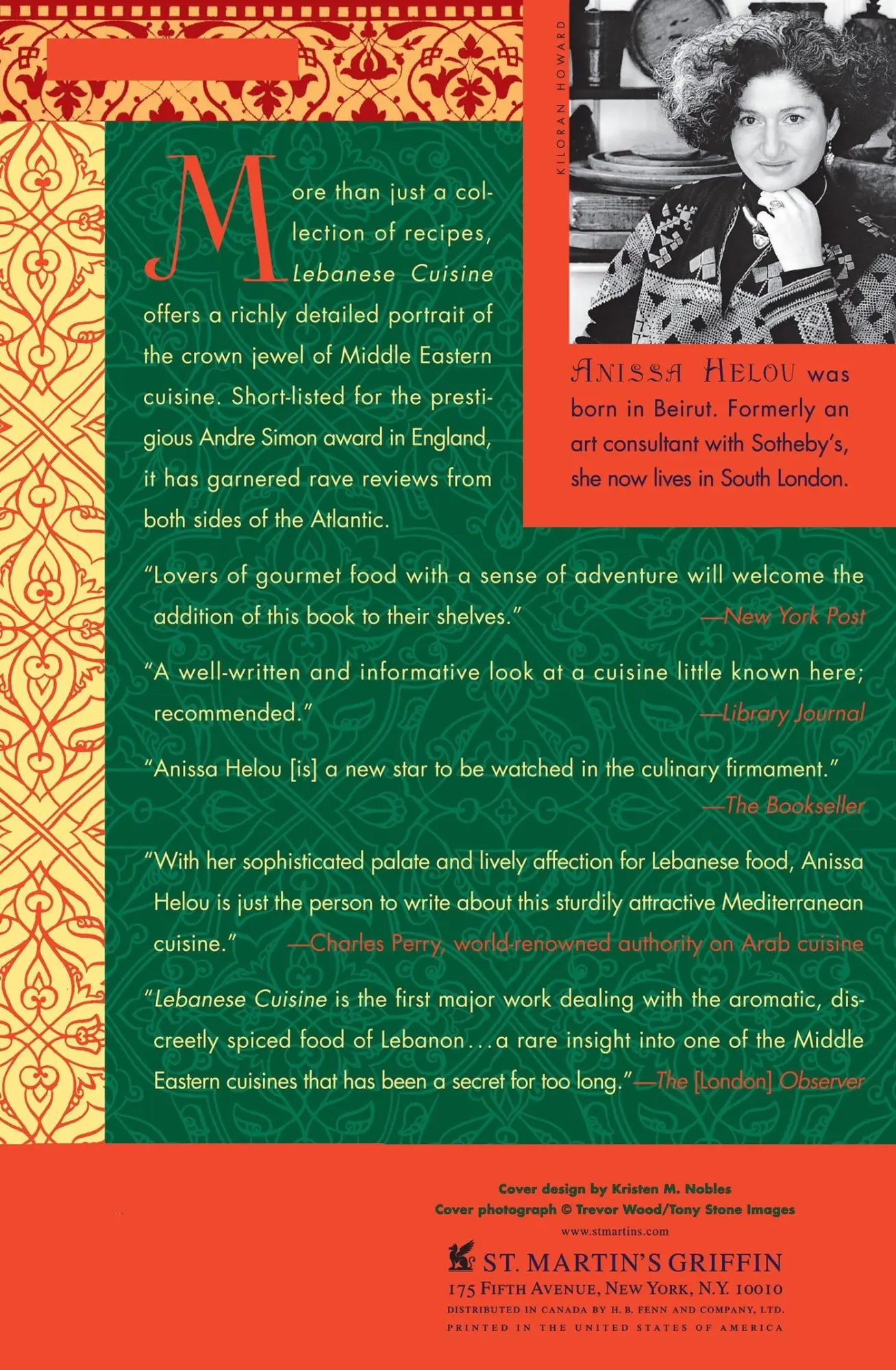 Rückseite: 9780312187354 | Lebanese Cuisine | Anissa Helou (u. a.) | Taschenbuch | Englisch