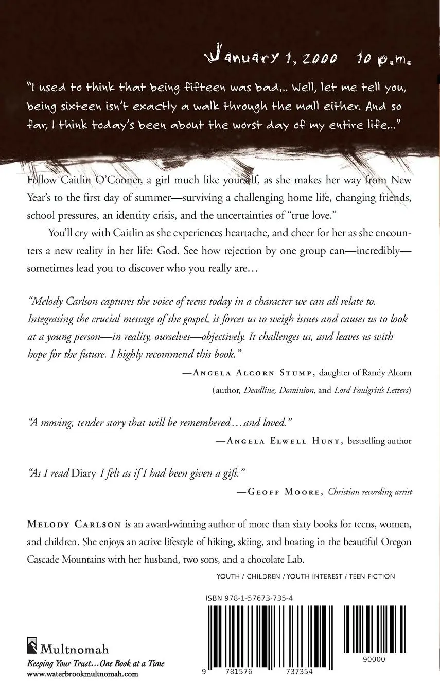 Rückseite: 9781576737354 | Becoming Me | A Novel | Melody Carlson | Taschenbuch | Englisch | 2000