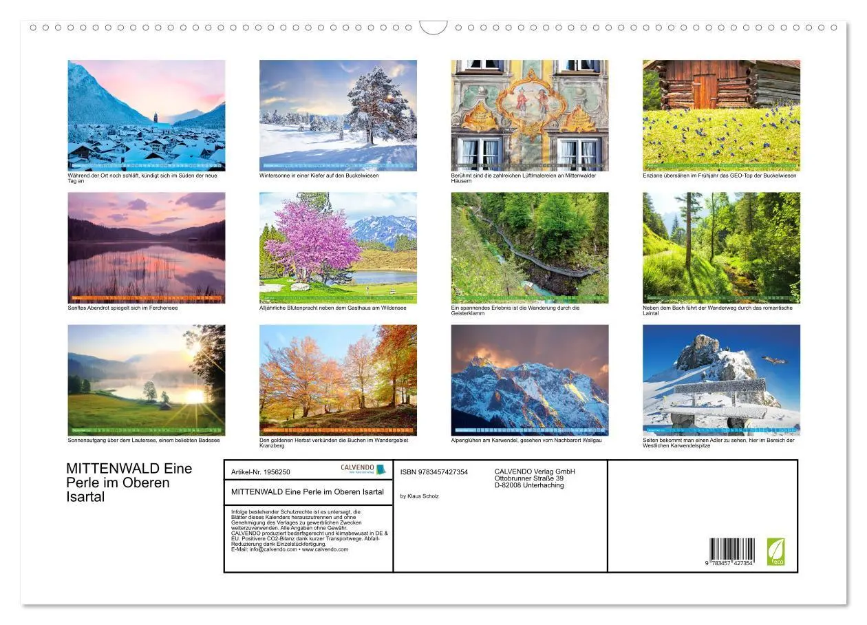 Bild: 9783457427354 | MITTENWALD Eine Perle im Oberen Isartal (Wandkalender 2026 DIN A2...