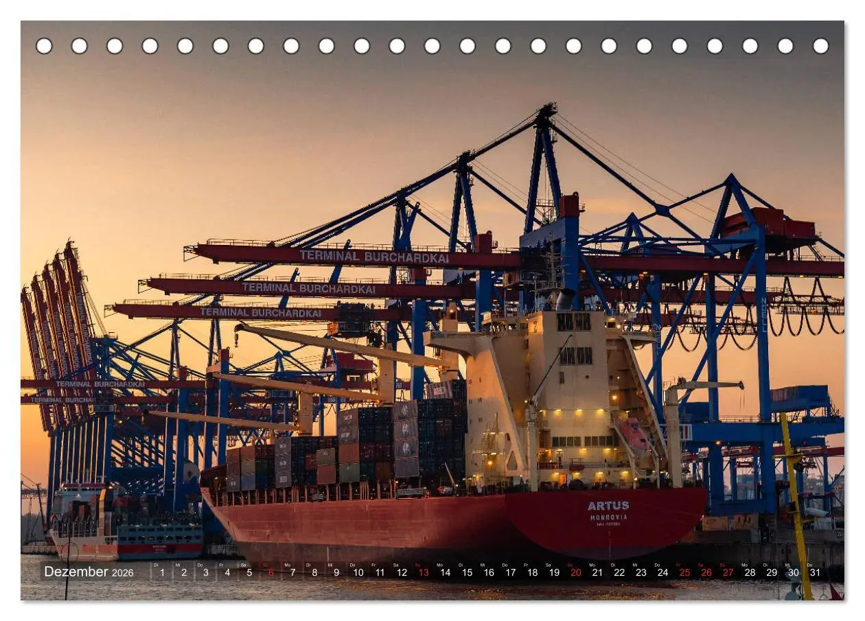 Bild: 9783457807354 | Hamburg Hafen (Tischkalender 2026 DIN A5 quer), CALVENDO...