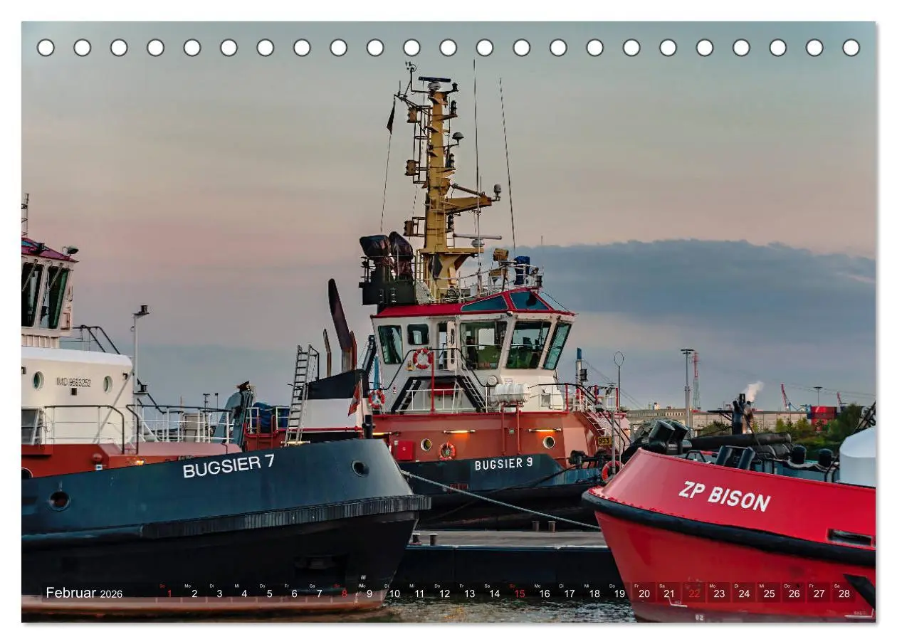 Bild: 9783457807354 | Hamburg Hafen (Tischkalender 2026 DIN A5 quer), CALVENDO...