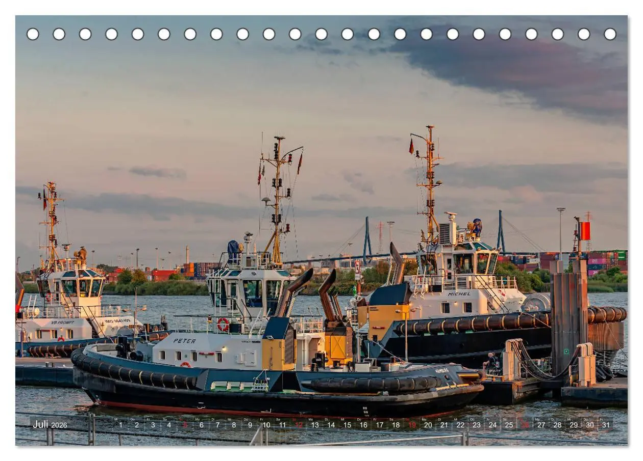 Bild: 9783457807354 | Hamburg Hafen (Tischkalender 2026 DIN A5 quer), CALVENDO...