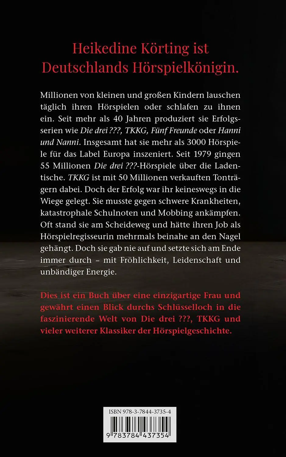 Bild: 9783784437354 | Heikedine Körting - Die Königin der Hörspiele | Biographie | Rodenwald