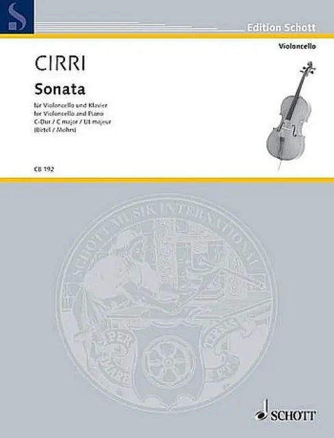 Cover: 9790001147354 | Sonata No. 1 C Major | Violoncello und Klavier ; Schwierigkeit: 2