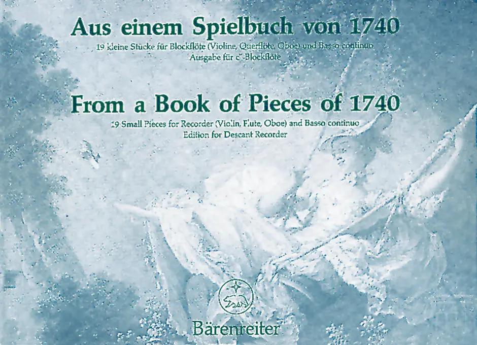 Cover: 9790006407354 | Aus einem Spielbuch von 1740 | Partitur + Stimmen | Bärenreiter Verlag
