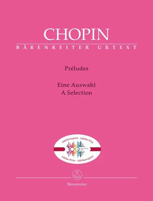 Cover: 9790006577354 | Préludes -Eine Auswahl- | Frédéric Chopin | Bärenreiter Urtext | 2023