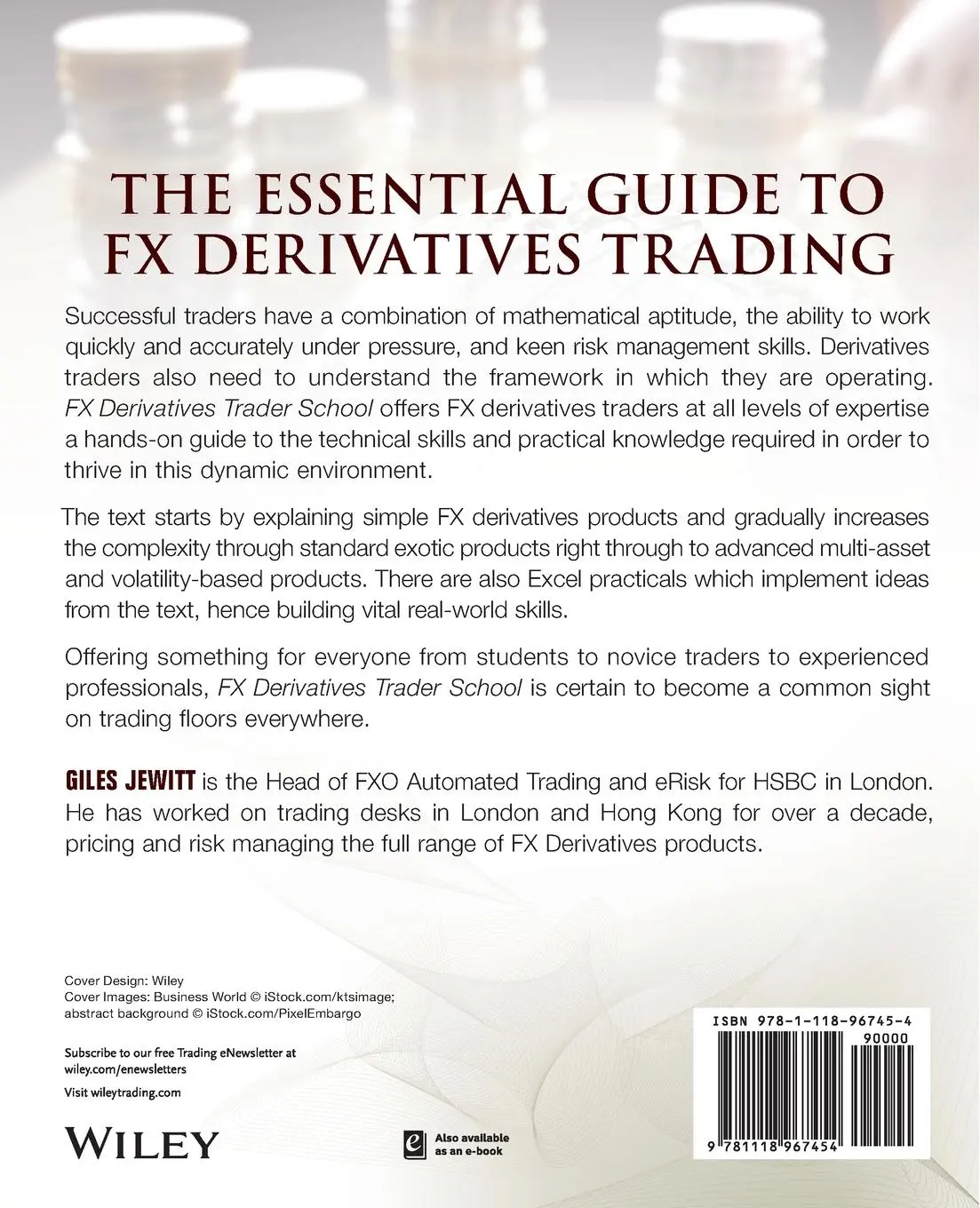 Rückseite: 9781118967454 | FX Derivatives Trader School | Giles Jewitt | Taschenbuch | 624 S.