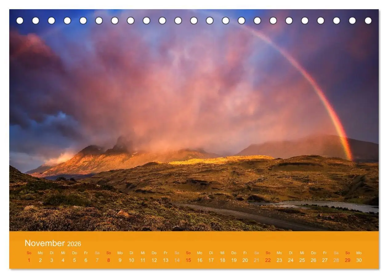 Bild: 9783516057454 | Farbenfrohes Patagonien (Tischkalender 2026 DIN A5 quer), CALVENDO...