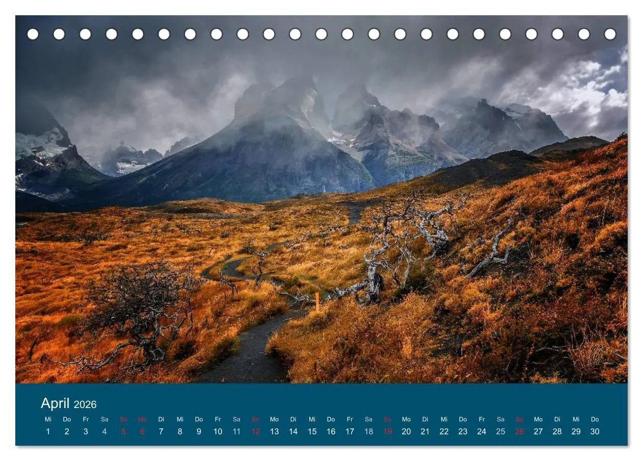 Bild: 9783516057454 | Farbenfrohes Patagonien (Tischkalender 2026 DIN A5 quer), CALVENDO...