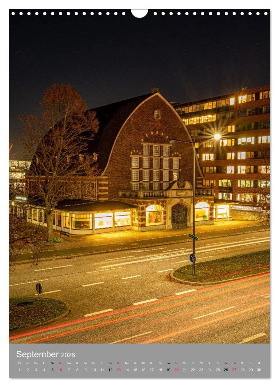 Bild: 9783516367454 | Kiel im Dunkeln. (Wandkalender 2026 DIN A3 hoch), CALVENDO...